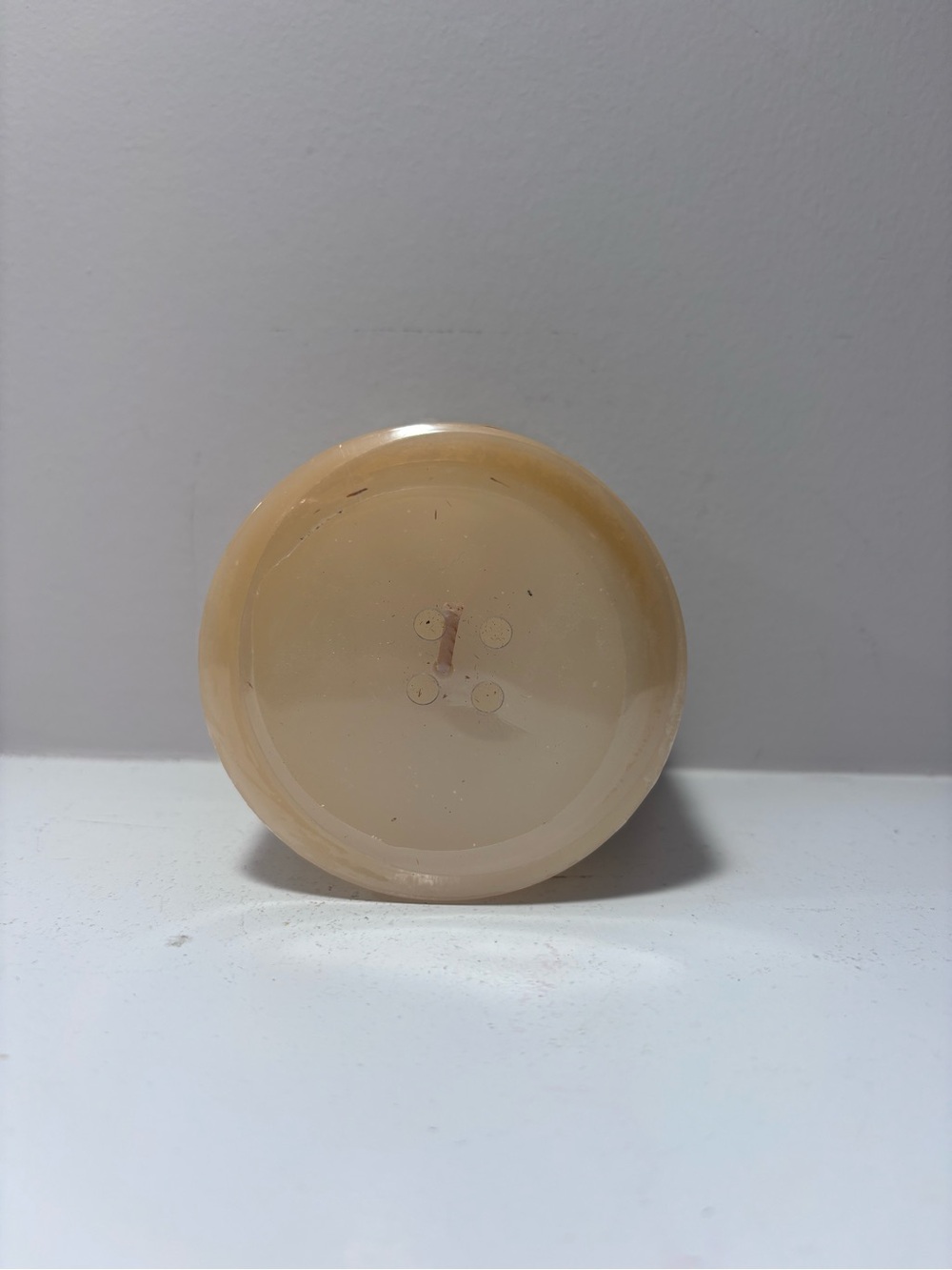 Vintage White Barn Pomander Scented Pillar Candle 3x3 - Picture 6 of 6